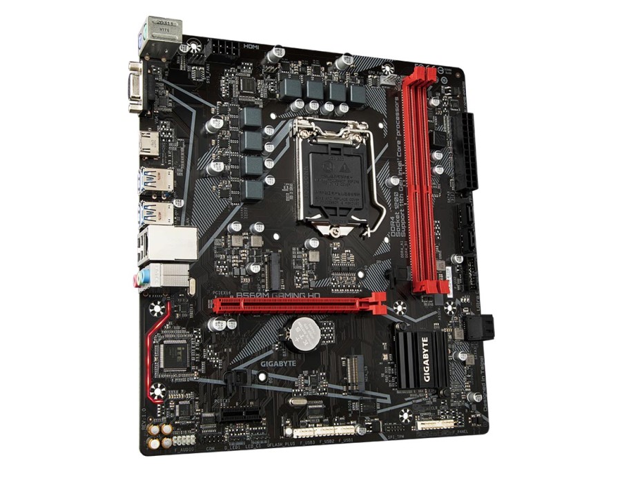 PLACA MADRE GIGABYTE B560M GAMING HD, PARA PROCESADORES INTEL LGA 1200, 2 RANURAS DE MEMORIA DDR4 HASTA 64GB BUSS 3200 MHZ, 11VA GEN (B560M GAMING HD)