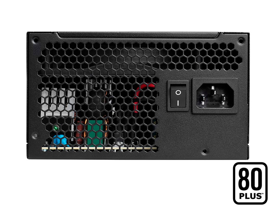 FUENTE DE PODER EVGA 500W ATX, 80 PLUS, WHITE, NO MODULAR, COLOR NEGRO (100-W1-0500-KR)