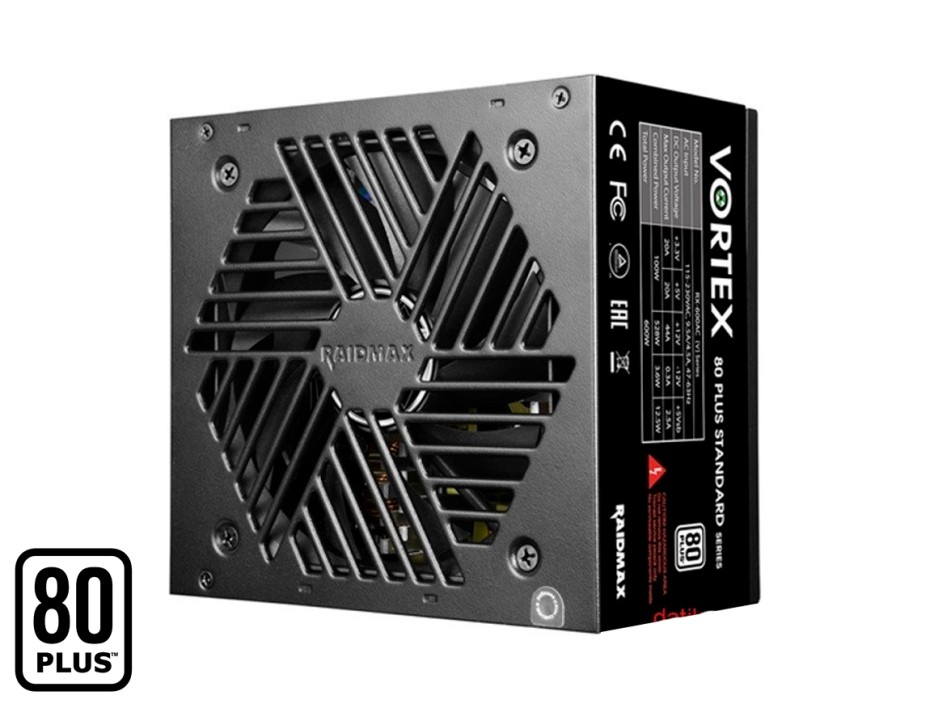 FUENTE DE PODER RAIDMAX 800W ATX 80 PLUS, WHITE NO MODULAR, COLOR NEGRO (RX-800AC-V)