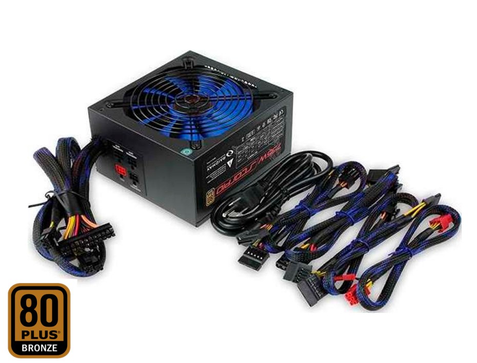 FUENTE DE PODER RAIDMAX 735W ATX, BRONZE 80 PLUS, SCORPIO SEMI - MODULAR, COLOR NEGRO (RX-735AP-S)