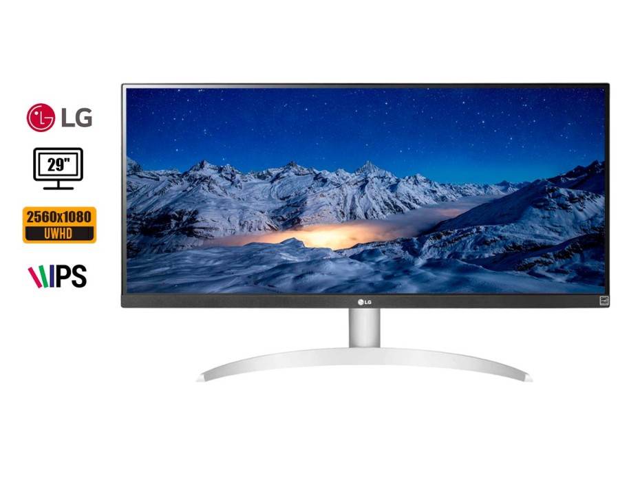 MONITOR LG 29 PULGADAS, LED 29WQ600-W, ERGO- ULTRA WIDE IPS, PUERTO HDMI, DISPLAYPORT, RESOLUCION 2560X1080 UWHD,  5MS (29WQ600-W)