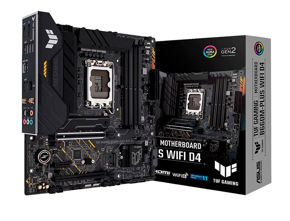 PLACA MADRE ASUS B660M-PLUS TUF GAMING WIFI D4 (TUF GAMING B660M-PLUS WIFI D4) SOCKET LGA 1700 | RAM DDR4 5333OC MHZ | 13VA, 12VA GEN | WIFI