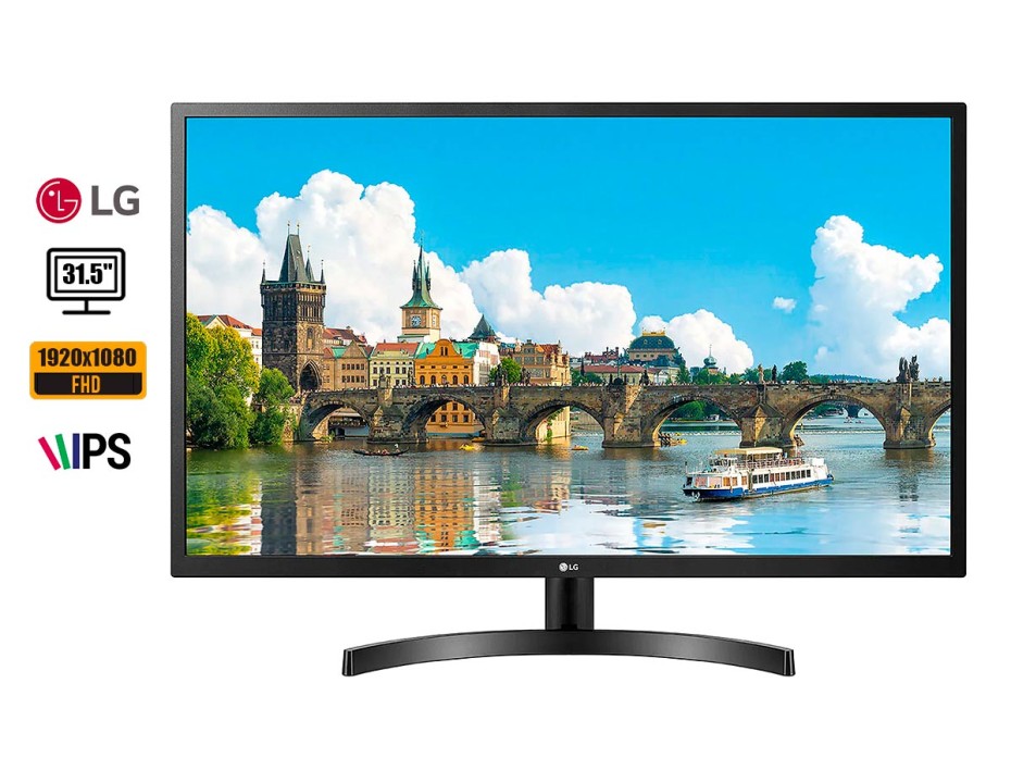MONITOR LG 31.5 PULGADAS, LED IPS 32MN600, RESOLUCION 1920 X 1080, PUERTO 1 HDMI 1 DISPLAYPORT, FRECUENCIA 75HZ, 5MS (32MN600P-B)