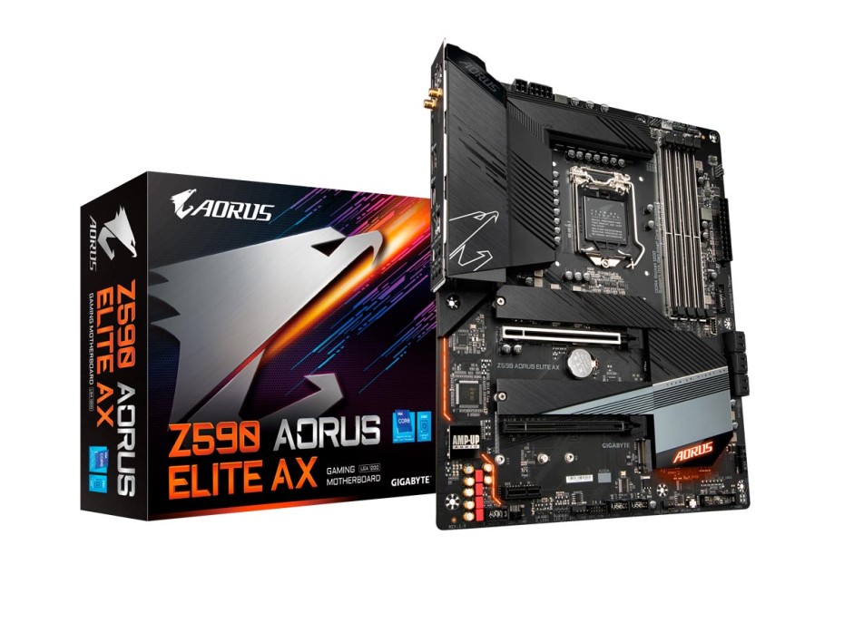 PLACA MADRE INTEL LGA 1200 GIGABYTE Z590 AORUS ELITE AX | DDR4 | BUSS 3200MHZ | (Z590 AORUS ELITE AX)