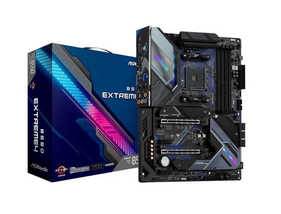 PLACA MADRE ASROCK B550 EXTREME4 AM4 | LED- RGB ( 90-MXBDE0-A0UAYZ )