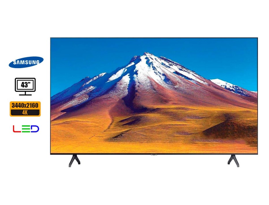 MONITOR TV SAMSUNG 43 PULGADAS, SMART LED 4K ULTRA HD, RESOLUCION 3840 X 2160, PUERTO 2 HDMI, FRECUENCIA 60HZ, CONTROL (UN43TU6900G)