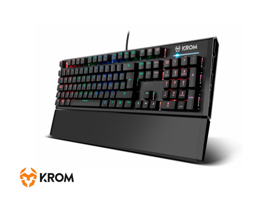 TECLADO KROM KEMPO GAMER MECANICO, CON ILUMINACION RGB LED (NXKROMKEMPO)
