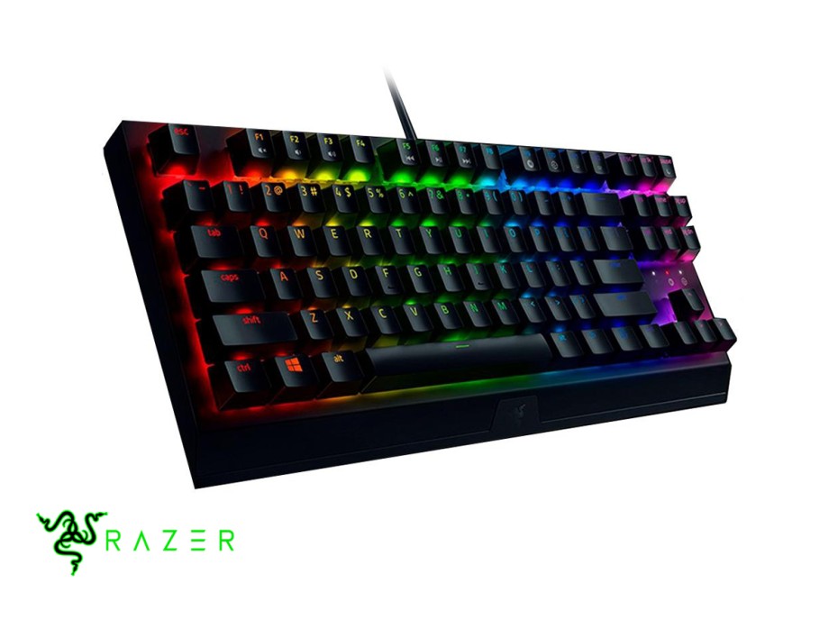 Teclado Gamer Razer Blackwidow V3 Tkl (rz03-03491200-r311) Mecanico, Switch Green, Led Rgb