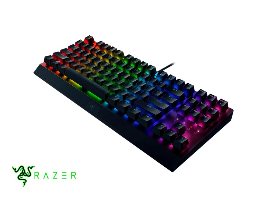 Teclado Gamer Razer Blackwidow V3 Tkl (rz03-03491200-r311) Mecanico, Switch Green, Led Rgb