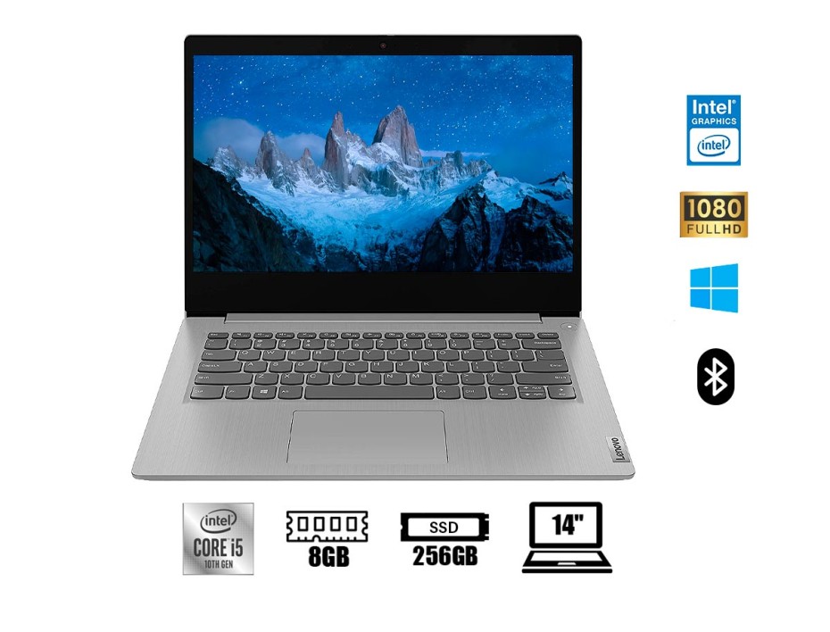 LAPTOP LENOVO CORE I5 10210U IDEAPAD 81WA, PANTALLA 14 PULGADAS FHD, RAM 8GB, DISCO SOLIDO SSD 256GB, FREE (81WA-NBLEN81WA00Q1LM)