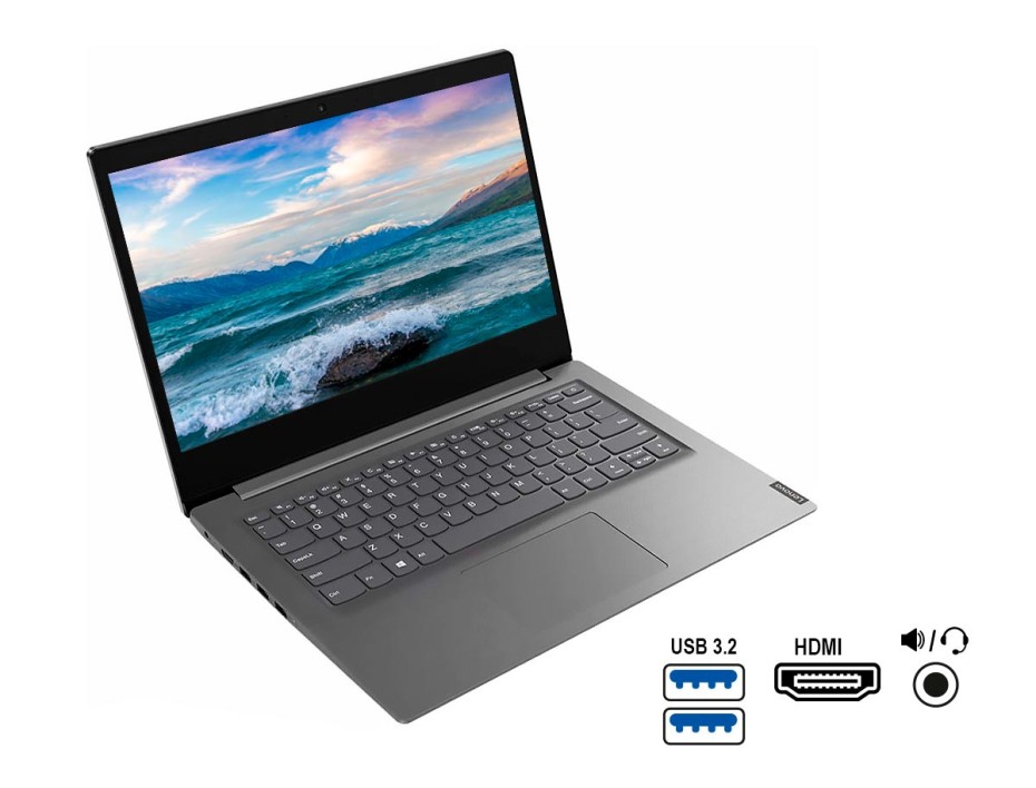LAPTOP LENOVO CORE I7 1065G7 V14 IIL, PANTALLA 14 PULGADAS HD, RAM 8GB, DISCO DURO 1TB, WINDOWS FREE ESPAÑOL (82C40146LM)