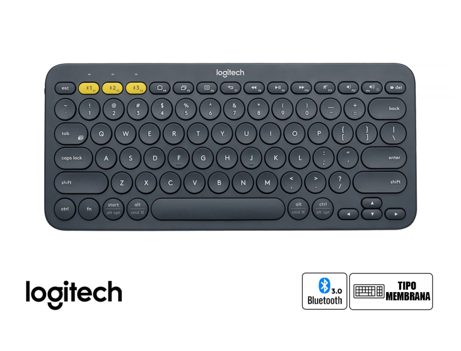 TECLADO LOGITECH INALAMBRICO K380, CON INDICADOR LUMINOSO DE BATERIA Y BLUETOOTH (920-007562)