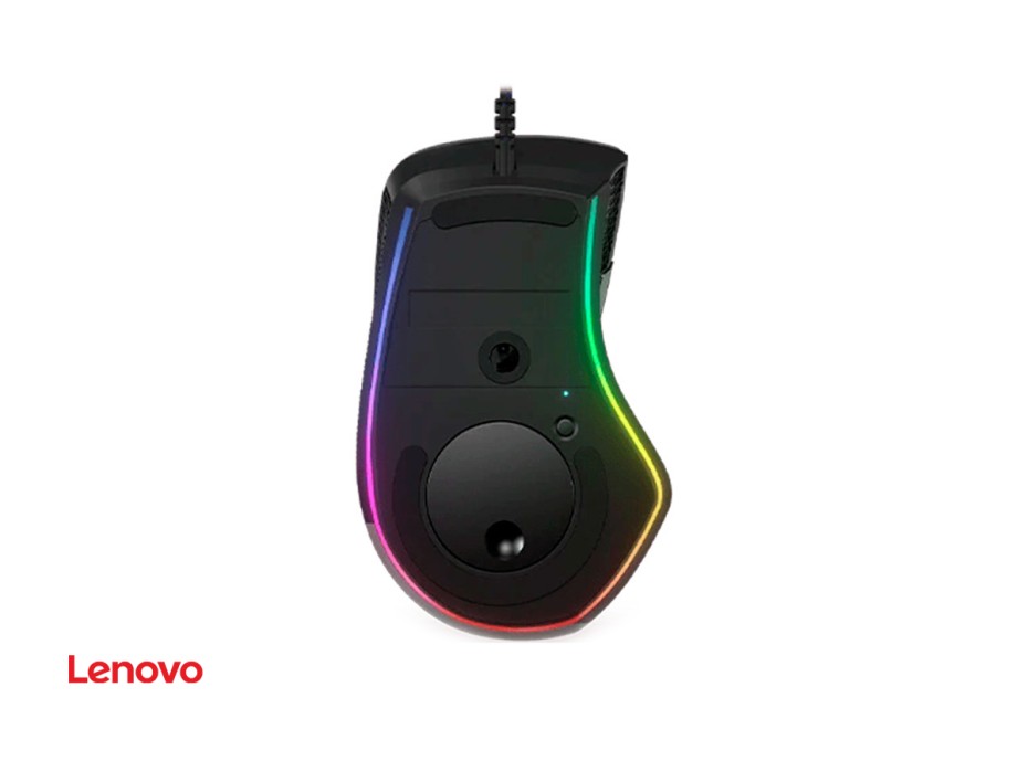 MOUSE LENOVO LEGION GAMING M500, SENSOR HASTA 16.000 DPI, ILUMINACION RGB, CON 7 BOTONES PROGRAMABLES, CONEXION USB, COLOR NEGRO (GY50T26467)
