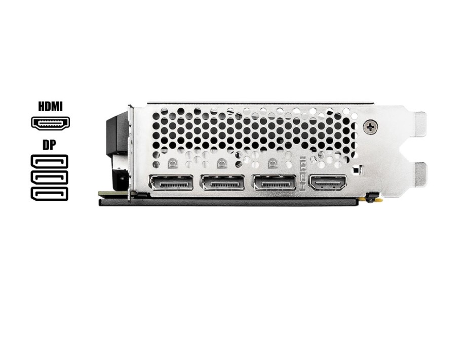 TARJETA DE VIDEO MSI RTX3060 OC 12GB GDDR6 NVIDIA  VENTUS 3X 192BITS (912-V397-051)
