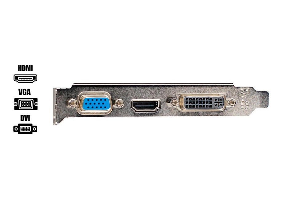 TARJETA DE VIDEO EVGA GT210 1GB DDR3 NVIDIA 64BITS (01G-P3-1313-KR)