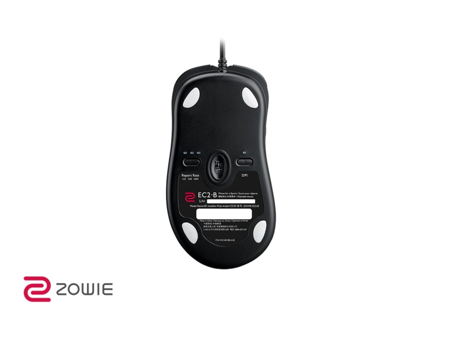 MOUSE ZOWIE EC2 GAMING, DISEÑO ERGONÓMICO, SENSOR HASTA 3200DPI, CON 5 BOTONES, CONEXION USB, COLOR NEGRO (9H.N26BB.A2E)