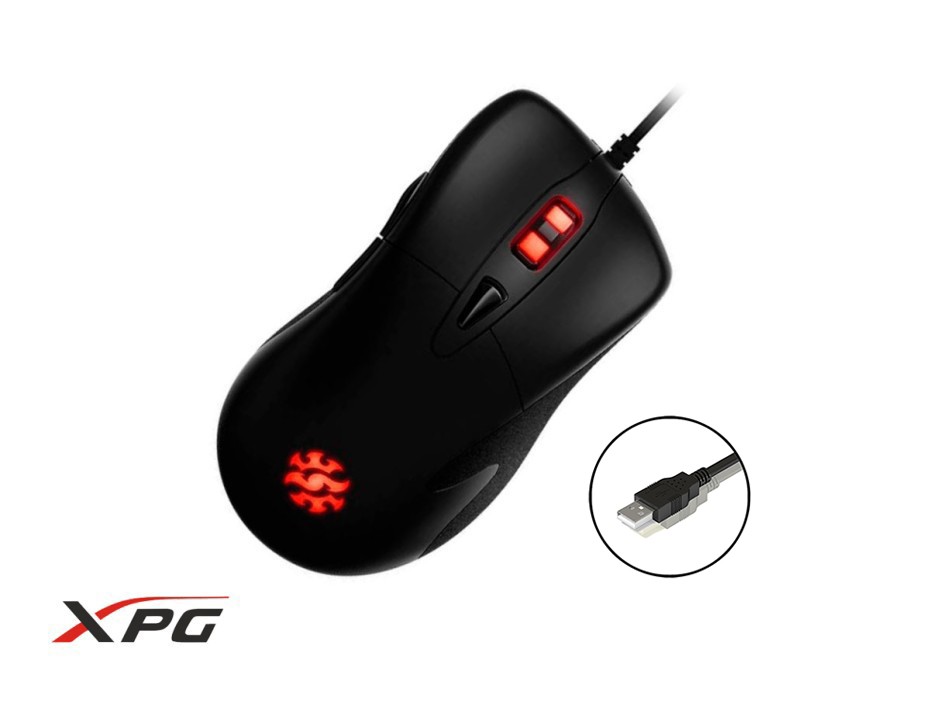 MOUSE XPG INFAREX M20 GAMING, SENSOR HASTA 5000 DPI, ILUMINACION RGB, CON 4 BOTONES, CONEXION USB, COLOR NEGRO (INFAREX M20)