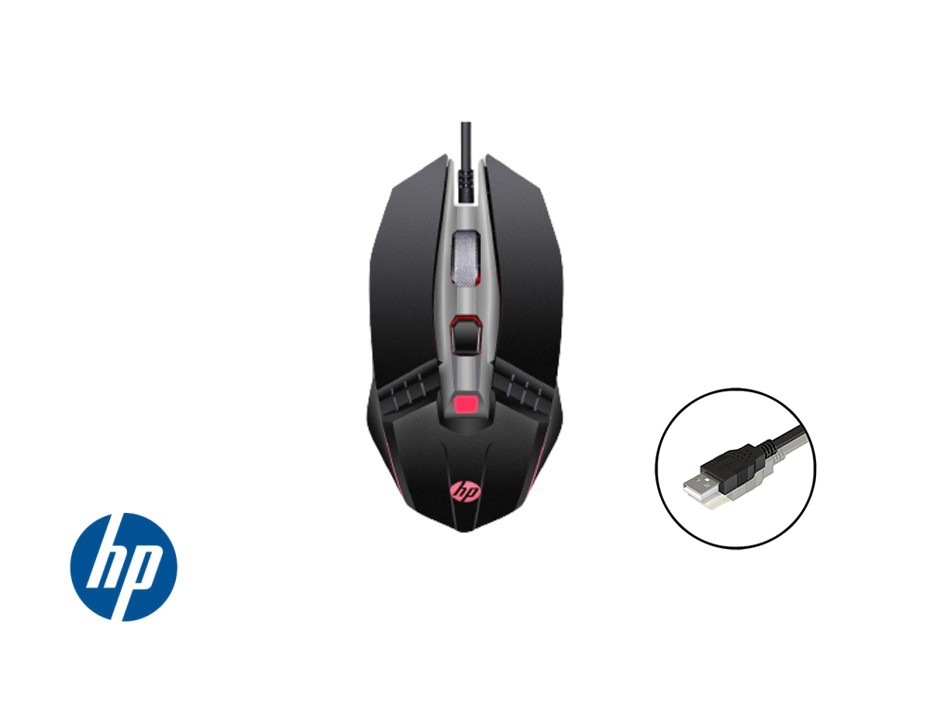 MOUSE HP M270 GAMING, SENSOR HASTA 2400 DPI, ILUMINACION, CON 6 BOTONES, CONEXION USB, COLOR NEGRO (7ZZ86AA#ABM   )