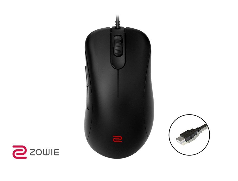 MOUSE ZOWIE EC2 GAMING, DISEÑO ERGONÓMICO, SENSOR HASTA 3200DPI, CON 5 BOTONES, CONEXION USB, COLOR NEGRO (9H.N26BB.A2E)
