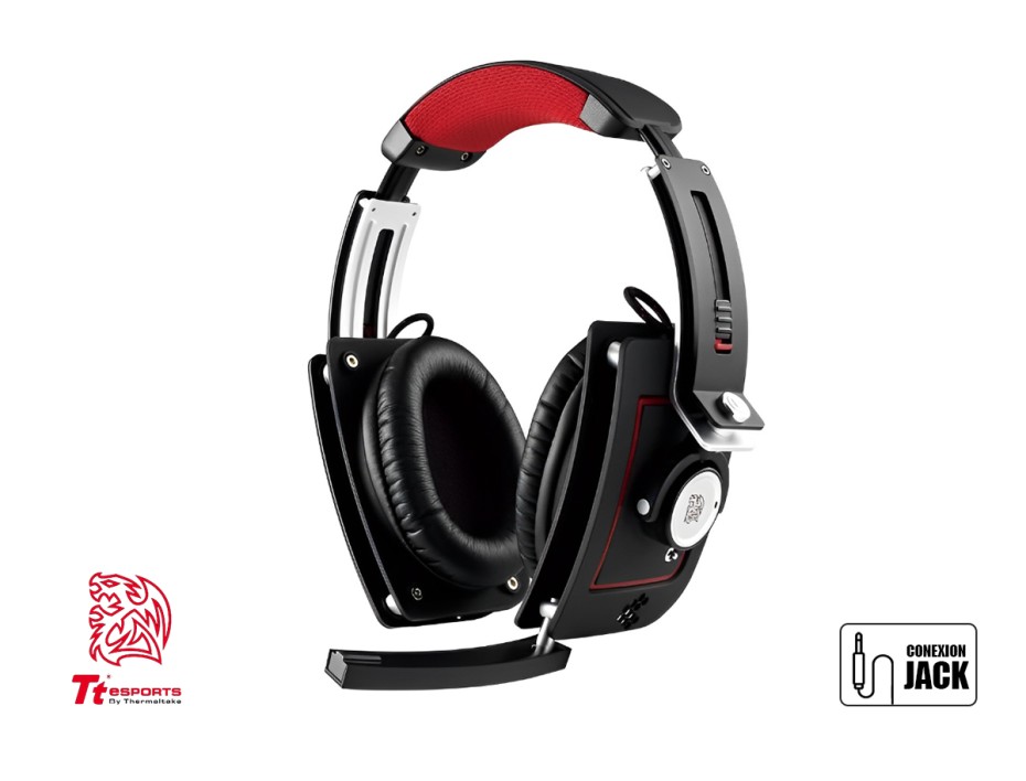 AURICULAR THERMALTAKE LEVEL10 MHT GAMING, CON MICROFONO, CONEXION USB, LUZ LED RGB,CONROL DE VOLUMEN, ALMOHADILLAS SUAVES, COLOR NEGRO (HT-LTM010ECBL)