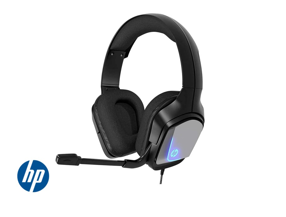 AURICULAR HP H220 GAMING, CON MICROFONO, CONEXION A USB, CONTROL DE VOLUMEN, ALMOHADILLAS SUAVES, COLOR NEGRO (8AA11AA#ABM)