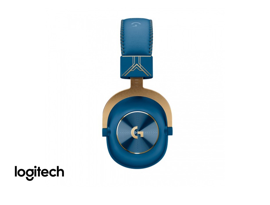 AURICULAR LOGITECH G PRO X LOL 2 EDICION LEAGUE OF LEGENDS, CON MICROFONO, CONEXION USB, CONTROL DE VOLUMEN, ALMOHADILLAS SUAVES, COLOR AZUL (981-0011