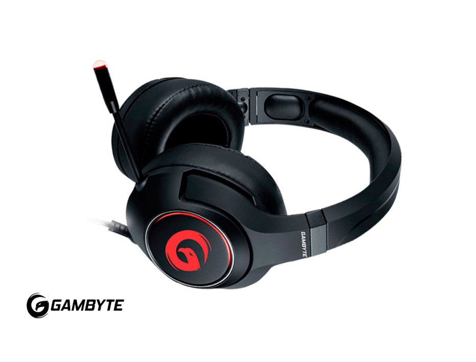 Auricular Gambyte Falco G Gaming 7.1 (gi-falcog) Con Microfono, Interfaz Usb, Led Rgb, Negro