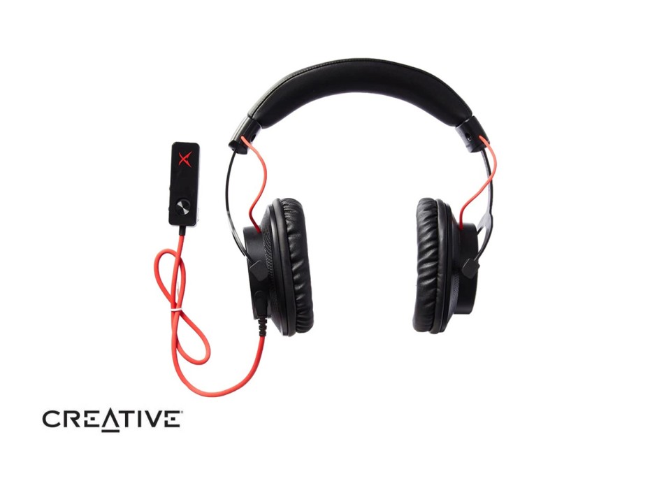 AURICULAR CREATIVE SOUND BLASTER X H7 EDICION TORNEO GAMING 7.1, CON MICROFONO, ENTRADA USB, PARA JUEGOS, ALMOHADILLAS SUAVES, BLACK (70GH033000001)