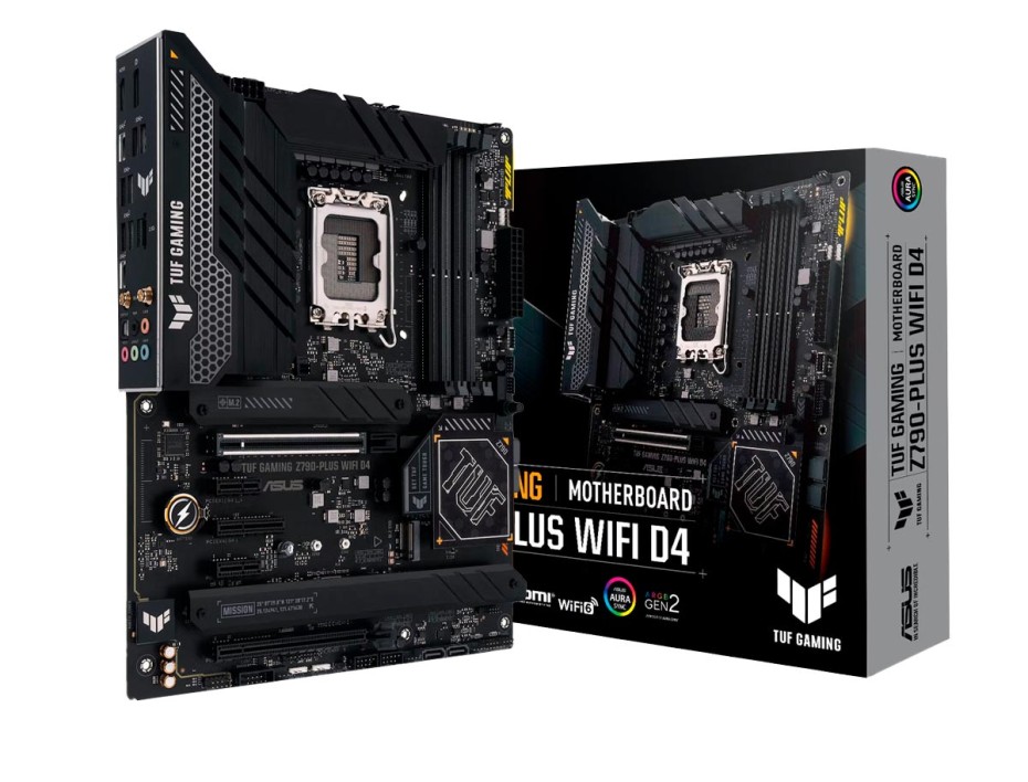 PLACA ASUS TUF GAMING Z790-PLUS WIFI D4, PARA PROCESADORES INTEL LGA 1700, 4 RANURAS DE MEMORIA DDR4 HASTA 128GB, 12VA 13VA GENE. (TUF GAMING Z790-PLU