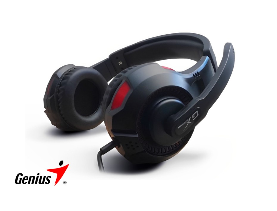 AURICULAR GENIUS HS-G600V, CON MICROFONO, CONEXION A CABLE, CONTROL DE VOLUMEN, ALMOHADILLAS SUAVES, C/ NEGRO (31710015400)