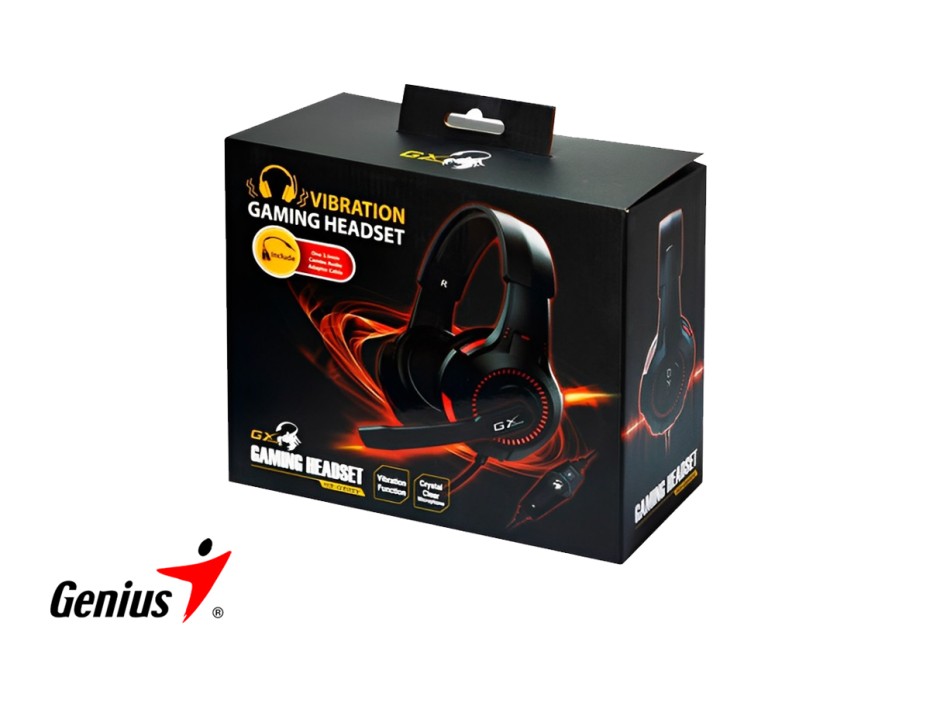 AURICULAR GENIUS HS-G600V, CON MICROFONO, CONEXION A CABLE, CONTROL DE VOLUMEN, ALMOHADILLAS SUAVES, C/ NEGRO (31710015400)