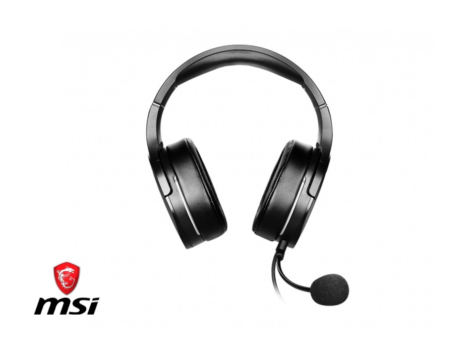 AURICULAR MSI IMMERSE GH20, CON MICROFONO, CONEXION USB, CONTROL DE VOLUMEN, ALMOHADILLAS SUAVES, C/ NEGRO (IMMERSE GH20)