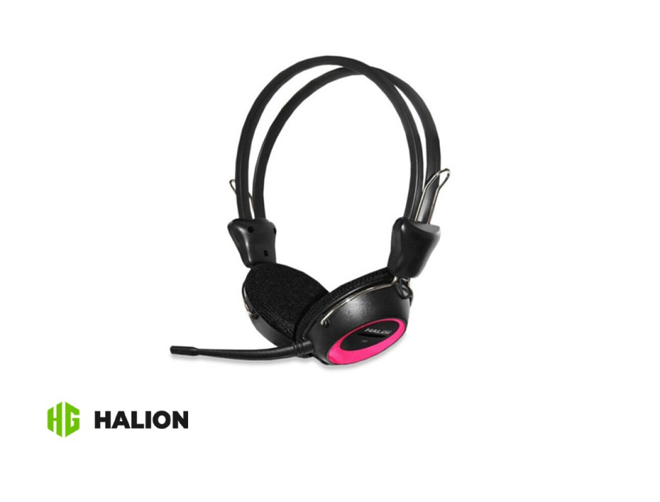 AURICULAR HALION T3, CON MICROFONO, CONEXION A CABLE, CONTROL DE VOLUMEN, ALMOHADILLAS SUAVE, COLORES VARIADOS ROSADO NARANJA ROJO AZUL ( HALION T3)