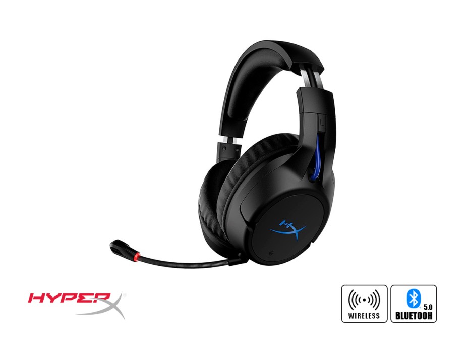 AURICULAR INALAMBRICO HYPERX CLOUD FLIGHT GAMING PS5 PS4, CON MICROFONO, CONTROL DE VOLUMEN, COLOR NEGRO (HHSF1-GA-BK/G)