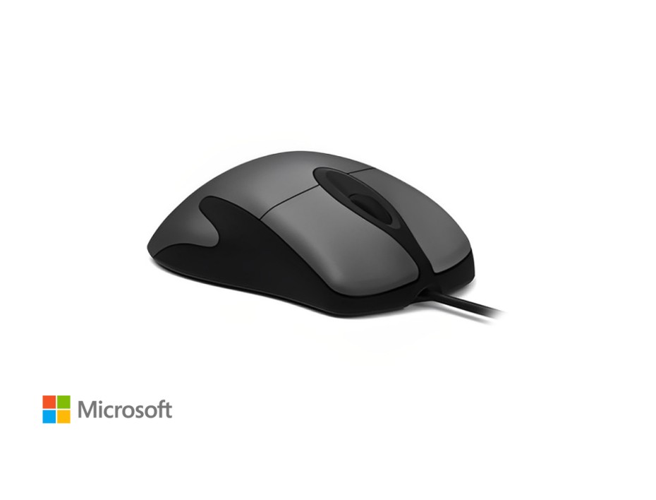 MOUSE MICROSOFT INTELLIMOUSE CLASIC COMET, SENSOR HASTA 3200 DPI, CONEXION USB, 3 BOTONES, COLOR NEGRO (HDQ-00001)