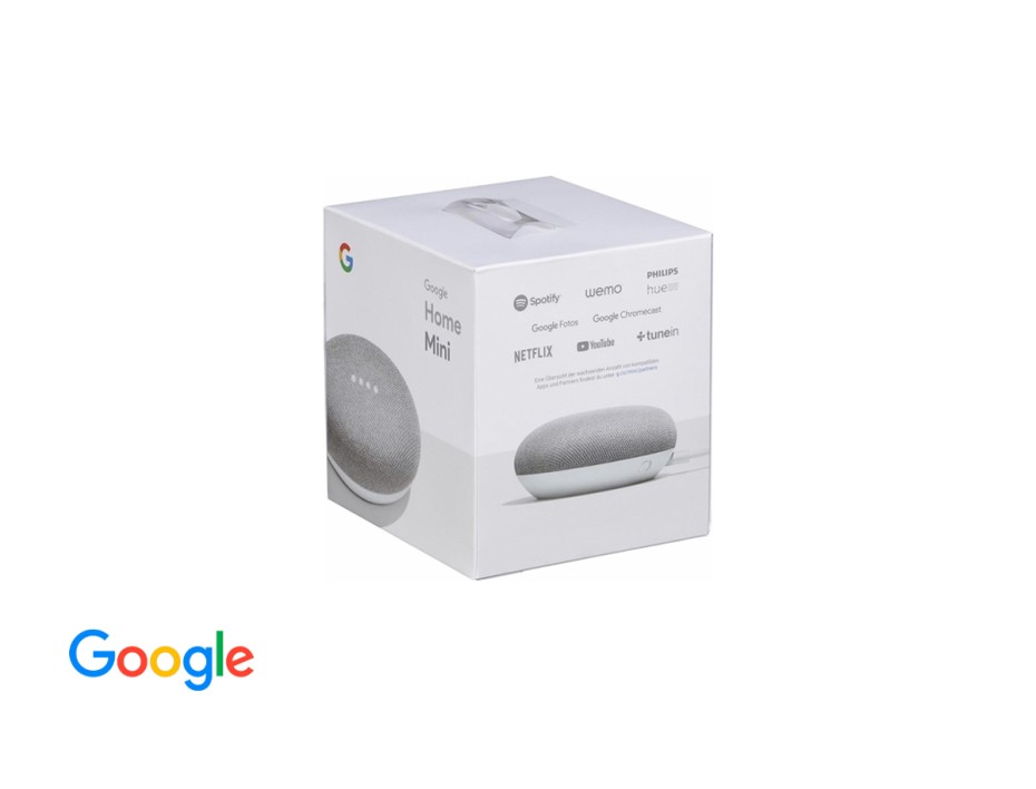 PARLANTE GOOGLE HOME MINI ASISTENTE DE VOZ INTELIGENTE, COLOR GRIS (GA00210-LA)