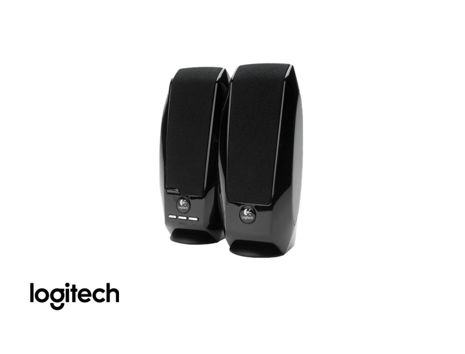 PARLANTE LOGITECH S150, ENTRADA USB TIPO-A, INTERFAZ USB, BOTONES PARA SUBIR BAJAR EL VOLUMEN, ENCENDIDO LUZ LED, 1.2 WATTS, COLOR NEGRO (980-001004)