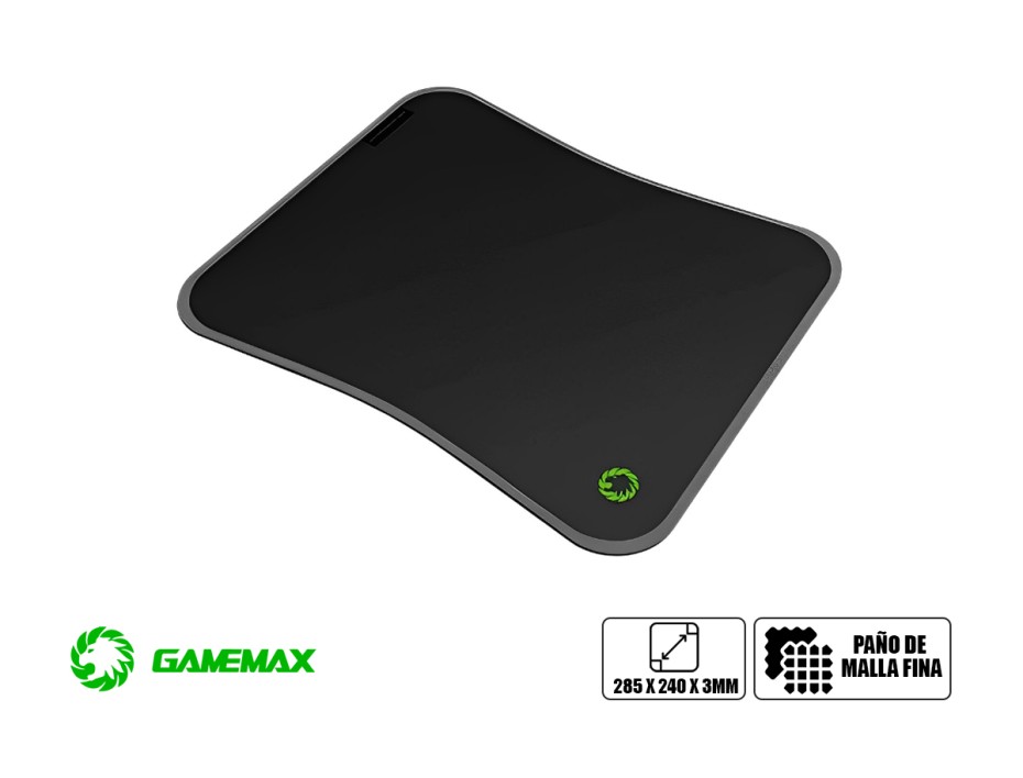 KIT 2 EN UNO - PAD MOUSE+MOUSE - GAMEMAX CON ILUMINACION LED RGB, 3200DPI, CONEXION USB (GAMEMAX MG7)
