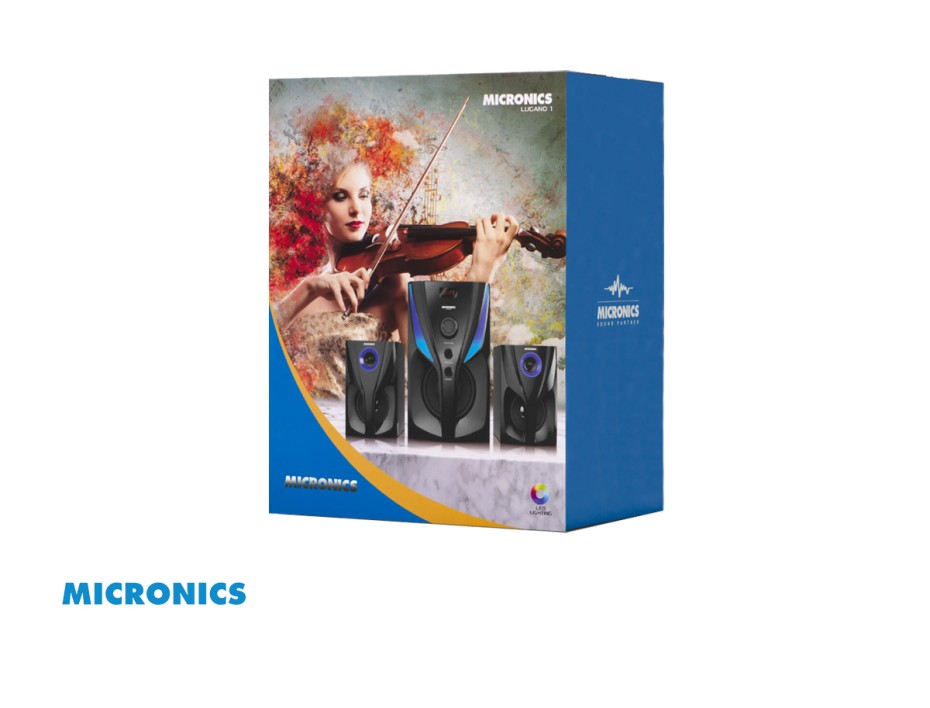 Subwoofer Micronics Lugano 65 Watts | Usb+sd+fm + Control (mic S7037bt)