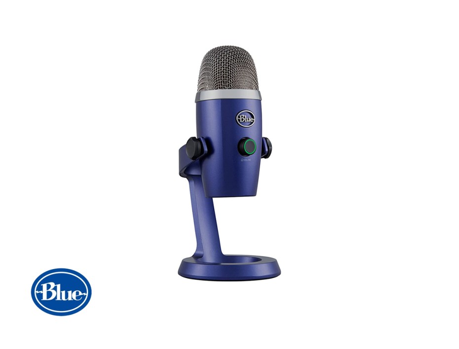 MICROFONO BLUE YETI NANO STREAMING CARDIOID, TIENE SALIDA DE AURICULARES SIN LATENCIA, CONEXION USB, PARA PC, OMNI BLUE (988-000089)