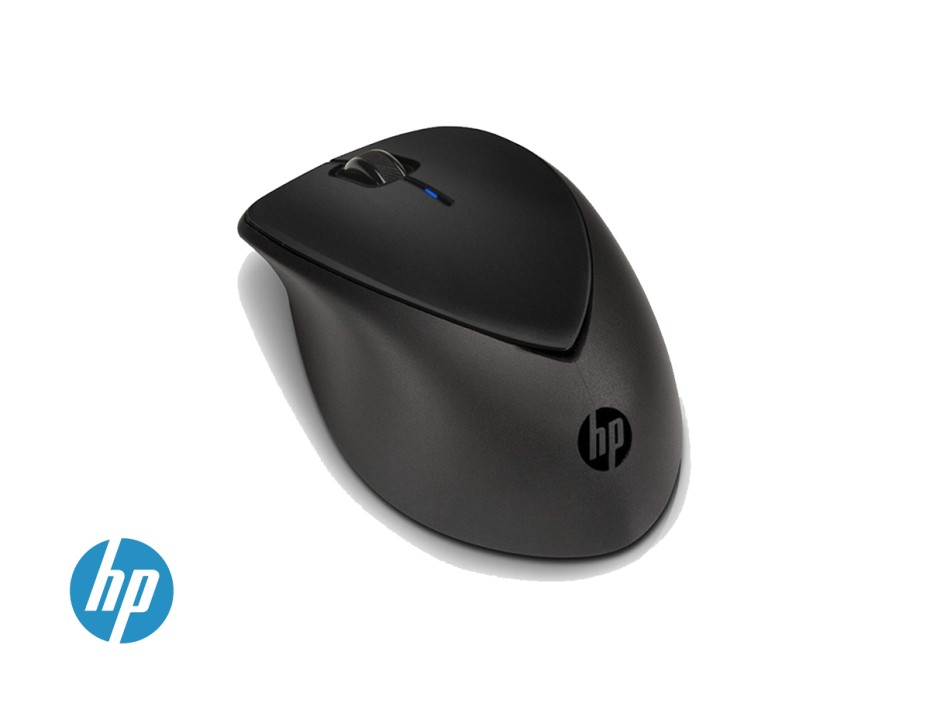 MOUSE INALAMBRICO HP COMFORT GRIP, CON RECEPTOR USB, DISEÑO ERGONOMICO, 3 BOTONES, NEGRO (H2L63AA)