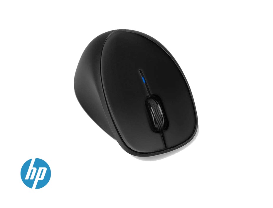 MOUSE INALAMBRICO HP COMFORT GRIP, CON RECEPTOR USB, DISEÑO ERGONOMICO, 3 BOTONES, NEGRO (H2L63AA)