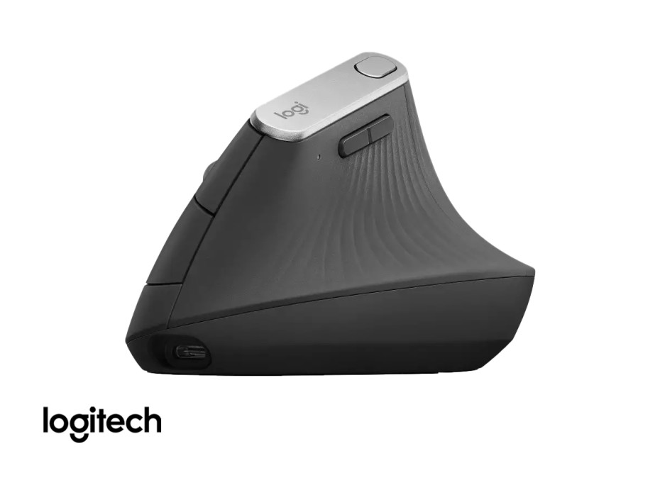MOUSE INALAMBRICO LOGITECH MX VERTICAL, HASTA 4.000 DPI, CON RECEPTOR USB, DISEÑO ERGONOMICO, 4 BOTONES (910-005447)