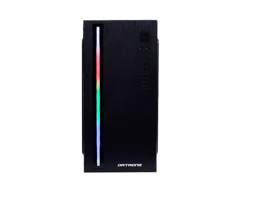 Case Dataone Orion Star 502 Fuente 600w (star 502) 1 Ventilador, Led Rgb, Negro