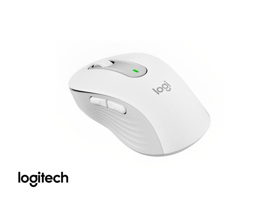 MOUSE INALAMBRICO LOGITECH SIGNATURE M650 SILEN, HASTA 4000 DPI, CON RECEPTOR USB, DISEÑO ERGONOMICO, 5 BOTONES, WHITE (910-006252)
