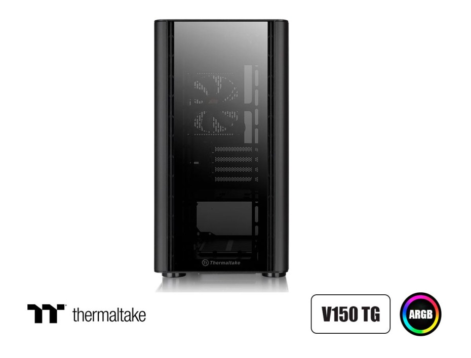CASE THERMALTAKE V150 TEMPERED GLASS MICRO CHASSIS ( CA-1R1-00S1WN-00 ) S/ FUENT