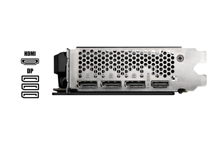 TARJETA DE VIDEO MSI RTX3060 VENTUS 2X OC 12GB GDDR6 NVIDIA  192BITS (912-V397-664)