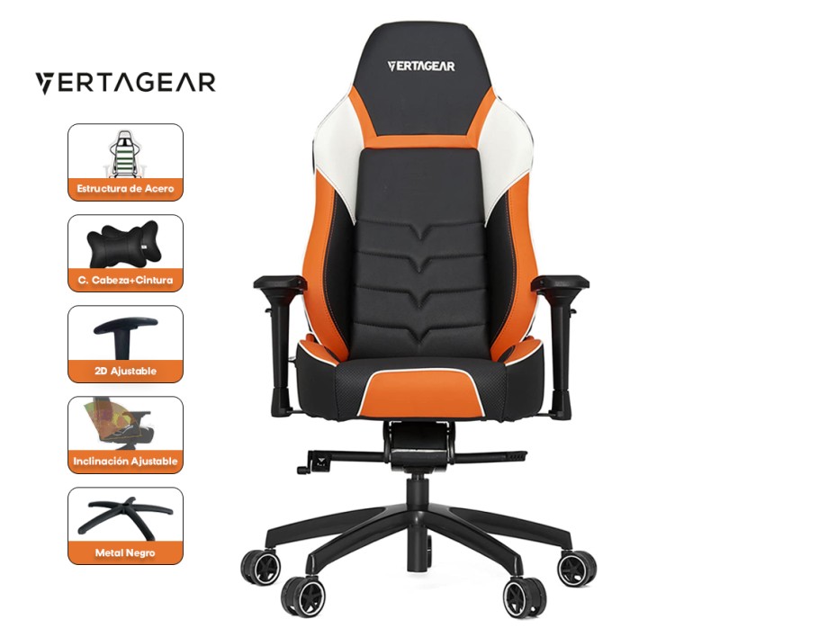 Silla Vertagear Pl6000 Racing Series ( Vgpl6000_bo ) Caja Negro