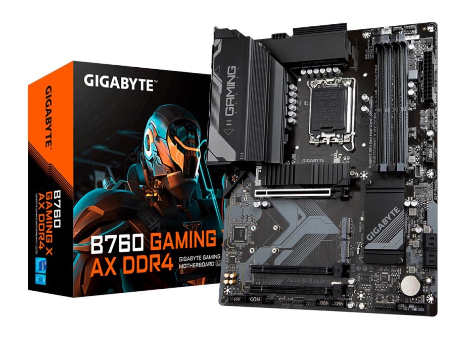 PLACA GIGABYTE B760 GAMING X AX DDR4, PARA PROCESADORES INTEL LGA 1700, 4 RANURAS DE MEMORIA DDR4 HASTA 128GB,12VA 13VA GEN (B760 GAMING X AX DDR4)