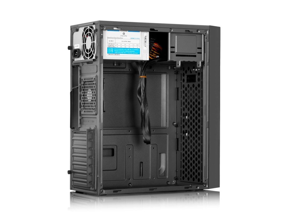 CASE ENKORE COMPLEX CON FUENTE 230W, CON PANEL DE METAL, 2 PUERTOS USB, COLOR NEGRO (ENC 2002)